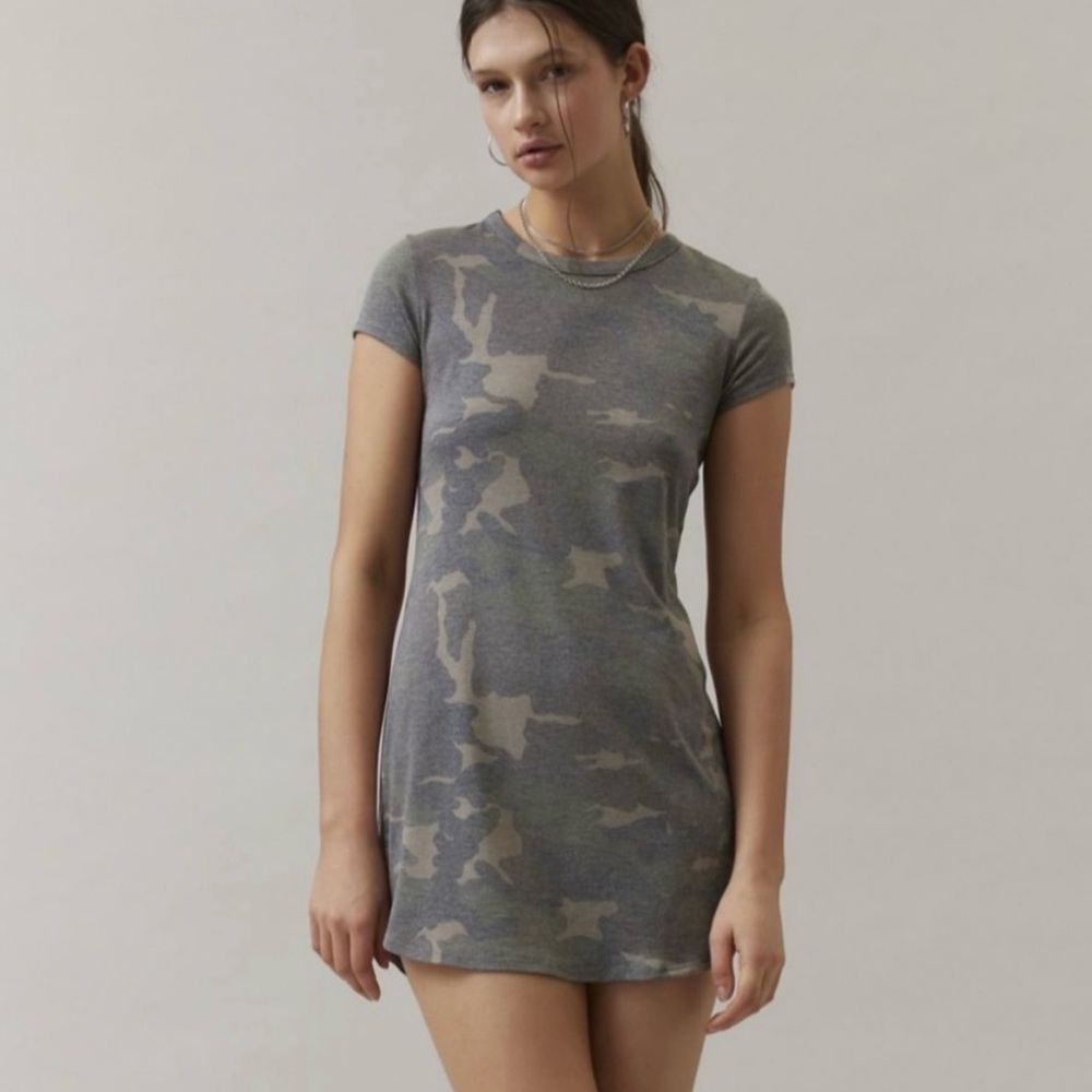 UO BDG Camo Print T-Shirt Dress
